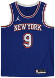 RJ Barrett New York Knicks Signed Blue Jordan Brand Statement Swingman Jersey