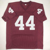Autographed/Signed Brian Bosworth Oklahoma Red College Jersey JSA COA