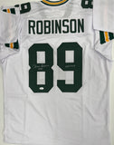 DAVE ROBINSON - Packers - Signed White Custom Jersey AUTO - w/ HOF 2013 - JSA