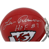 Len Dawson Autographed/Signed Kansas City Chiefs VSR4 Mini Helmet JSA 47953