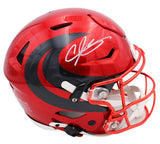 Andre Johnson Signed Houston Texans Speed Flex Authentic Alt Red NFL Helmet