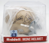 Raghib "Rocket" Ismail Signed Notre Dame Fighting Irish Mini Helmet (JSA) W.R.