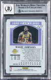 Magic Johnson HOF 2002 Signed 2019 Panini PP Cyan #40 1/1 Card Auto 10 BAS Slab