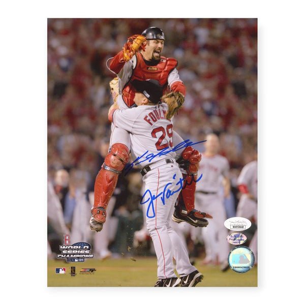 Jason Varitek & Keith Foulke Boston Red Sox Signed Autographed 8x10 Photo JSA
