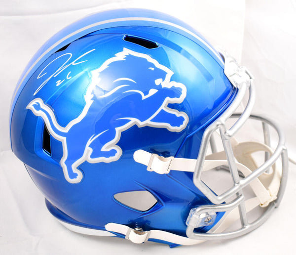Jahmyr Gibbs Autographed Detroit Lions F/S Flash Speed Helmet- Fanatics *White