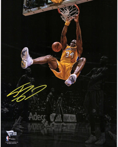 Shaquille O'Neal Los Angeles Lakers Signed 11" x 14" Dunk Spotlight Photo