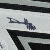 Framed Autographed/Signed Dylan Harper 35x39 San Antonio Black Jersey JSA COA