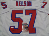 Steve Nelson Signed New England Patriots Jersey Inscribed Pats HOF 93 (JSA COA)