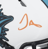 TYREEK HILL Autographed Dolphins Lunar Eclipse Mini Speed Helmet FANATICS