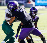 Tre'von Moehrig Signed TCU Horned Frogs Jersey (JSA COA) Vegas Raiders Safety