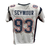 Richard Seymour Autographed/Signed Pro Style Jersey White Beckett 40940