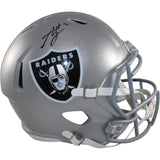 Ashton Jeanty Autographed Las Vegas Raiders F/S Helmet Beckett Witness 55257