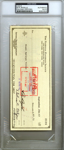 Pete Rozelle Autographed Signed 3.5x8.5 Check NFL Commissioner PSA/DNA #83933928