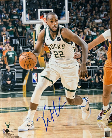 Milw Bucks 2021 NBA Champ KHRIS MIDDLETON Signed 16x20 Photo #5 AUTO - JSA