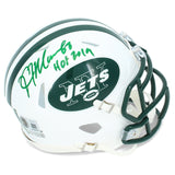 Kevin Mawae Autographed "HOF '19" NY Jets Throwback Speed Mini Helmet Beckett