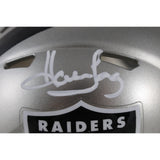Howie Long Autographed/Signed Las Vegas Raiders Flash Mini Helmet Beckett 49658