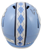North Carolina Omarion Hampton Signed Full Size Speed Rep Helmet BAS Witnessed