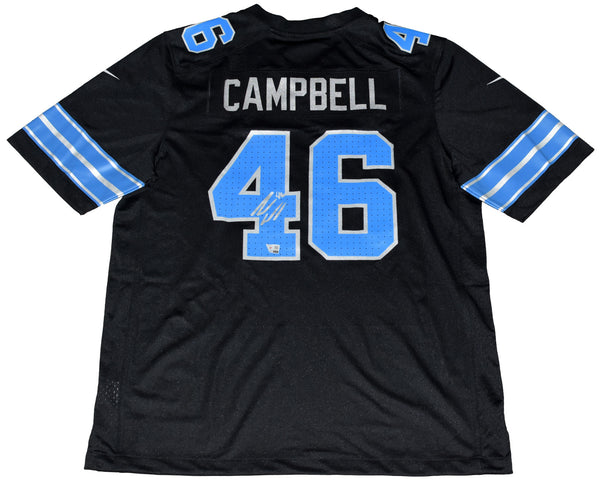 JACK CAMPBELL AUTOGRAPHED DETROIT LIONS #46 BLACK NIKE JERSEY FANATICS