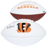 Ja'Marr Chase Autographed Cincinnati Bengals White Panel Football Fanatics