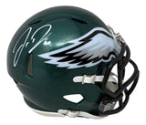 Jordan Davis Signed Philadelphia Eagles Mini Speed Helmet JSA QR Hologram
