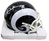 Eric Dickerson HOF Signed/Autographed Mini Football Helmet Rams PROVA 200052