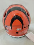 CHASE BROWN SIGNED CINCINNATI BENGALS F/S SPEEDFLEX AUTHENTIC HELMET BECKETT QR