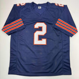 Autographed/Signed D.J. DJ Moore Chicago Retro Blue Jersey Beckett JSA COA