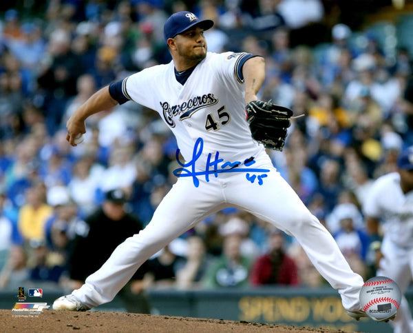 Brewers Pitcher JHOULYS CHACIN #45 Signed 8X10 Photo #2 AUTO - SALE - SALE -SALE