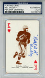 Bullet Bill Dudley Signed 1963 Stancraft King of Diamonds PSA Slab 43573