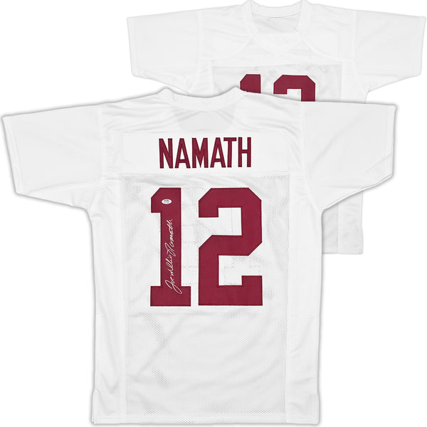 ALABAMA CRIMSON TIDE JOE NAMATH AUTOGRAPHED WHITE JERSEY "WILLIE" PSA/DNA 243279