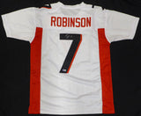 Atlanta Falcons Bijan Robinson Autographed White Jersey Beckett BAS QR #W370192
