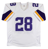 Adrian Peterson Authentic Signed White Pro Style Jersey BAS Witnessed 3