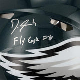 Signed Devonta Smith Eagles Helmet