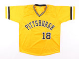 Omar Moreno Signed Pittsburgh Pirate Jersey (Beckett) 1979 World Series Champion