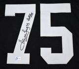 Howie Long Autographed Black Pro Style Jersey w/ HOF - Beckett W Hologram *Black