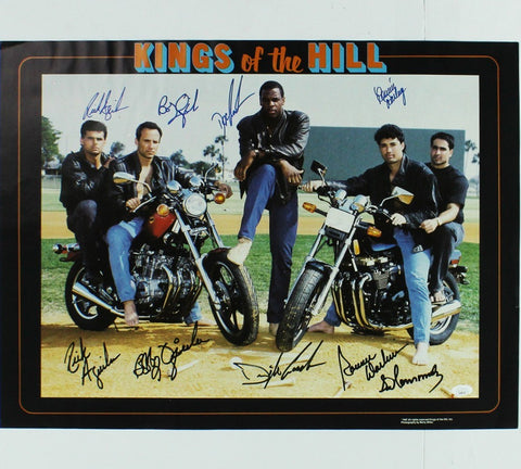 Gooden, Ojeda, Aguilera, Darling Signed Mets Unframed Kings of the Hill Poster