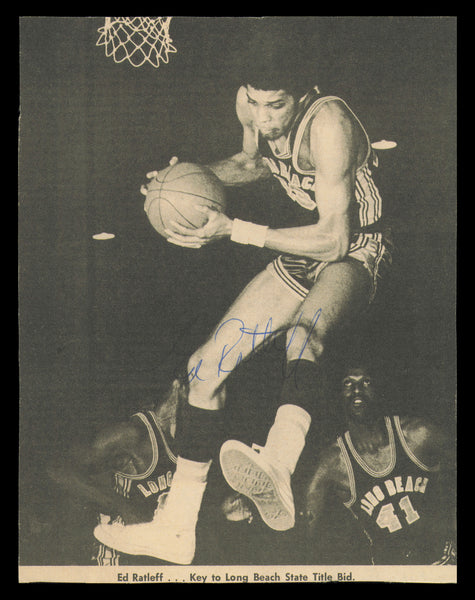 Ed Ratleff Autographed Signed 6x8 Magazine Photo Long Beach State SKU #237906