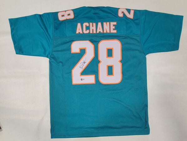 DEVON ACHANE AUTOGRAPHED PRO STYLE CUSTOM XL JERSEY w/ BECKETT QR