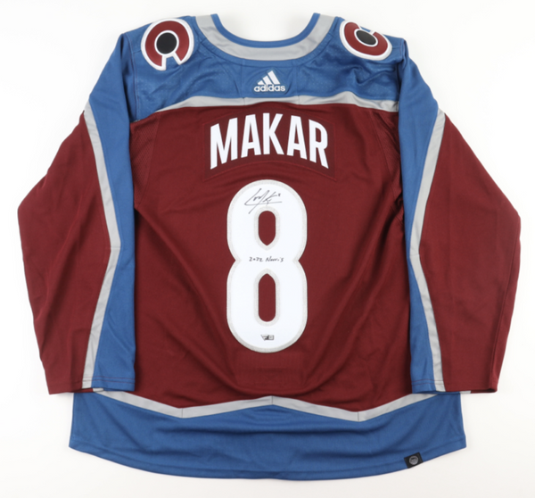 Cale Makar Autographed "2022 Norris" Avalanche Authentic Jersey Fanatics