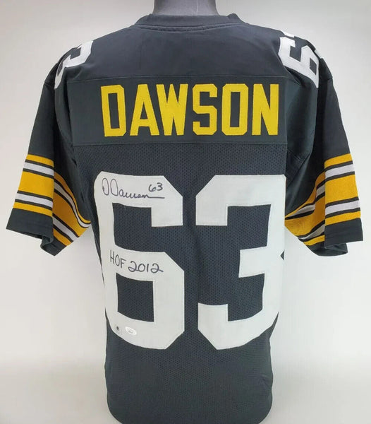 Dermontti Dawson Signed Pittsburgh Steelers Jersey Inscribed HOF 2012 (JSA COA)