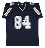 Jay Novacek Authentic Signed Navy Blue Pro Style Jersey Autographed BAS Witness