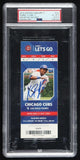 Kris Bryant Signed 2015 Chicago Cubs Major League Debut Game Ticket PSA 6/ PSA 9