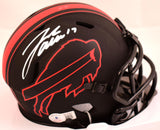 Josh Allen Autographed Buffalo Bills Eclipse Speed Mini Helmet-Beckett W Holo