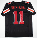 Jaxon Smith Njigba Signed Ohio State Buckeyes Jersey Beckett/ 2022 Rose Bowl MVP