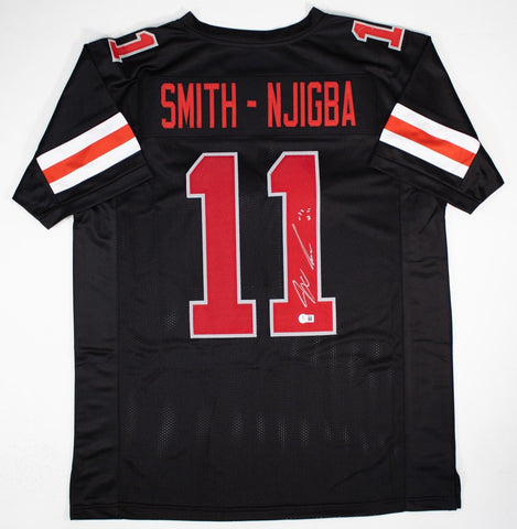 Jaxon Smith Njigba Signed Ohio State Buckeyes Jersey Beckett/ 2022 Rose Bowl MVP
