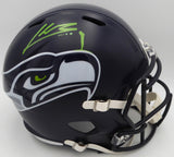 Kenneth Walker Autographed Speed Full Size Helmet Seahawks Signed Twice Beckett