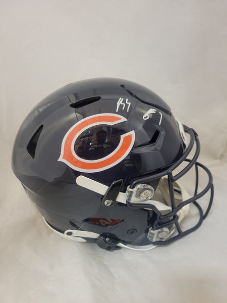 LUTHER BURDEN SIGNED CHICAGO BEARS F/S SPEEDFLEX AUTHENTIC HELMET BECKETT QR