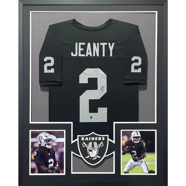 Ashton Jeanty Autographed Signed Framed Las Vegas Raiders Jersey BECKETT