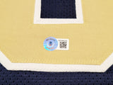 PITTSBURGH PANTHERS KENNY PICKETT AUTOGRAPHED NAVY JERSEY BECKETT BAS QR 202976