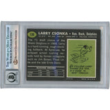 Larry Csonka Autographed 1969 Topps #120 Slabbed Trading Card Beckett 50351